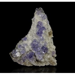 Fluorite on Quartz - La Viesca M03141